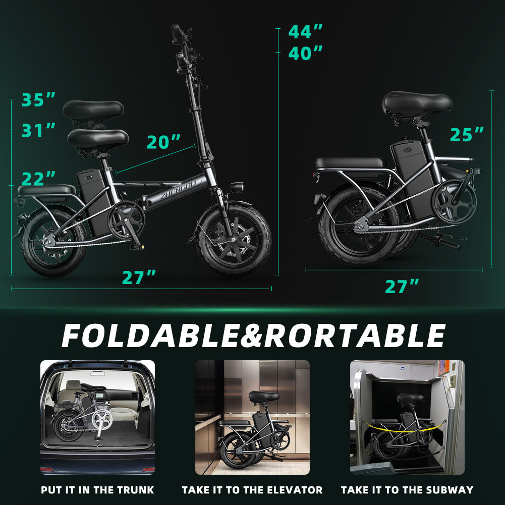 ZHENGBU 14" D3 Commuter Electric Bike