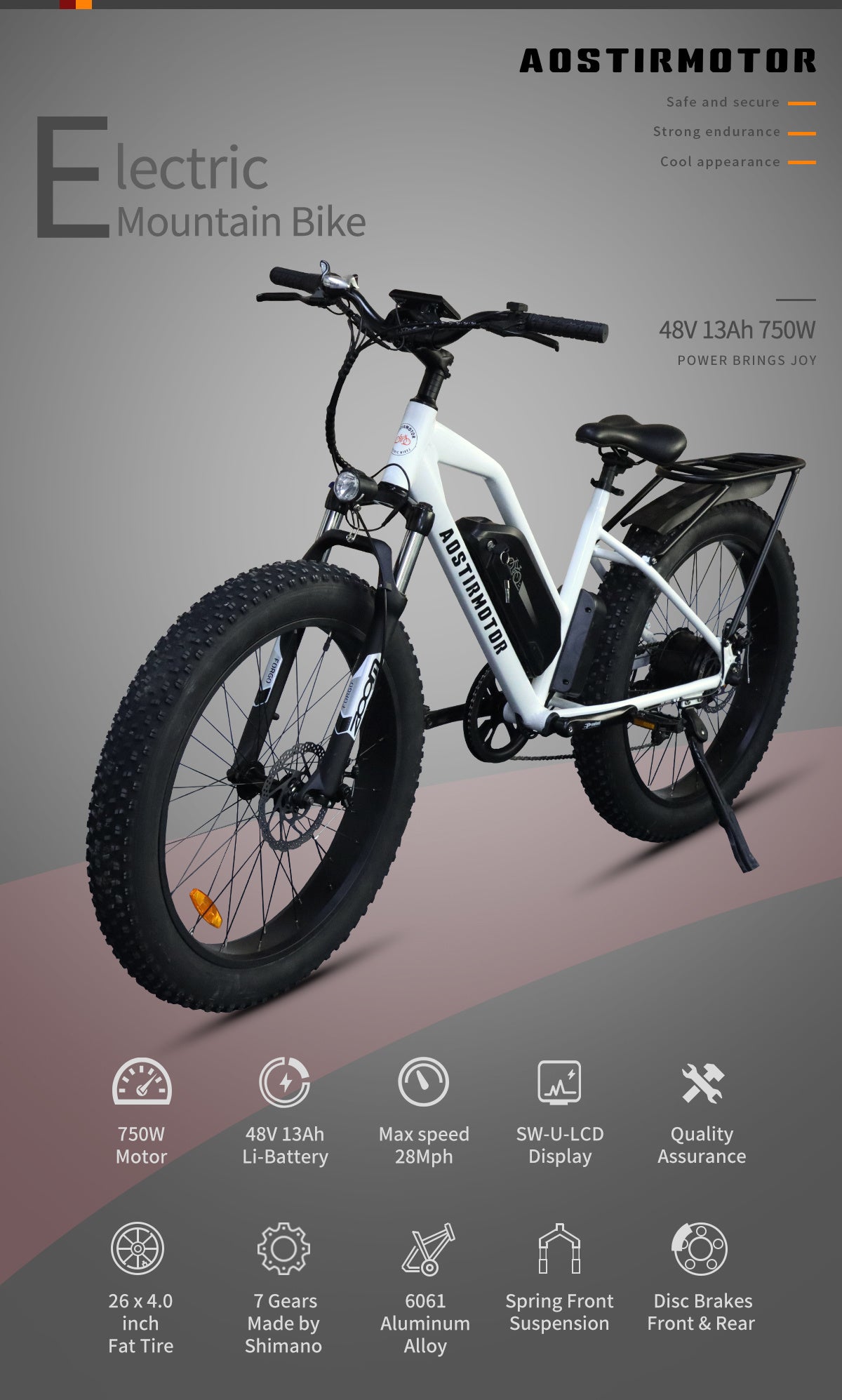 AOSTIRMOTOR 26" - Fat Tire