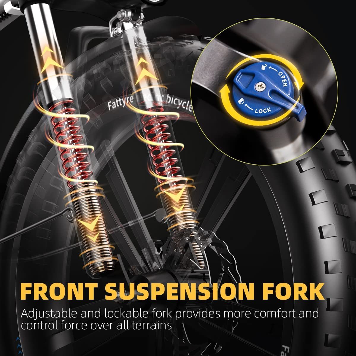 Auloor Foldable Electric 20'x4' Fat Tire