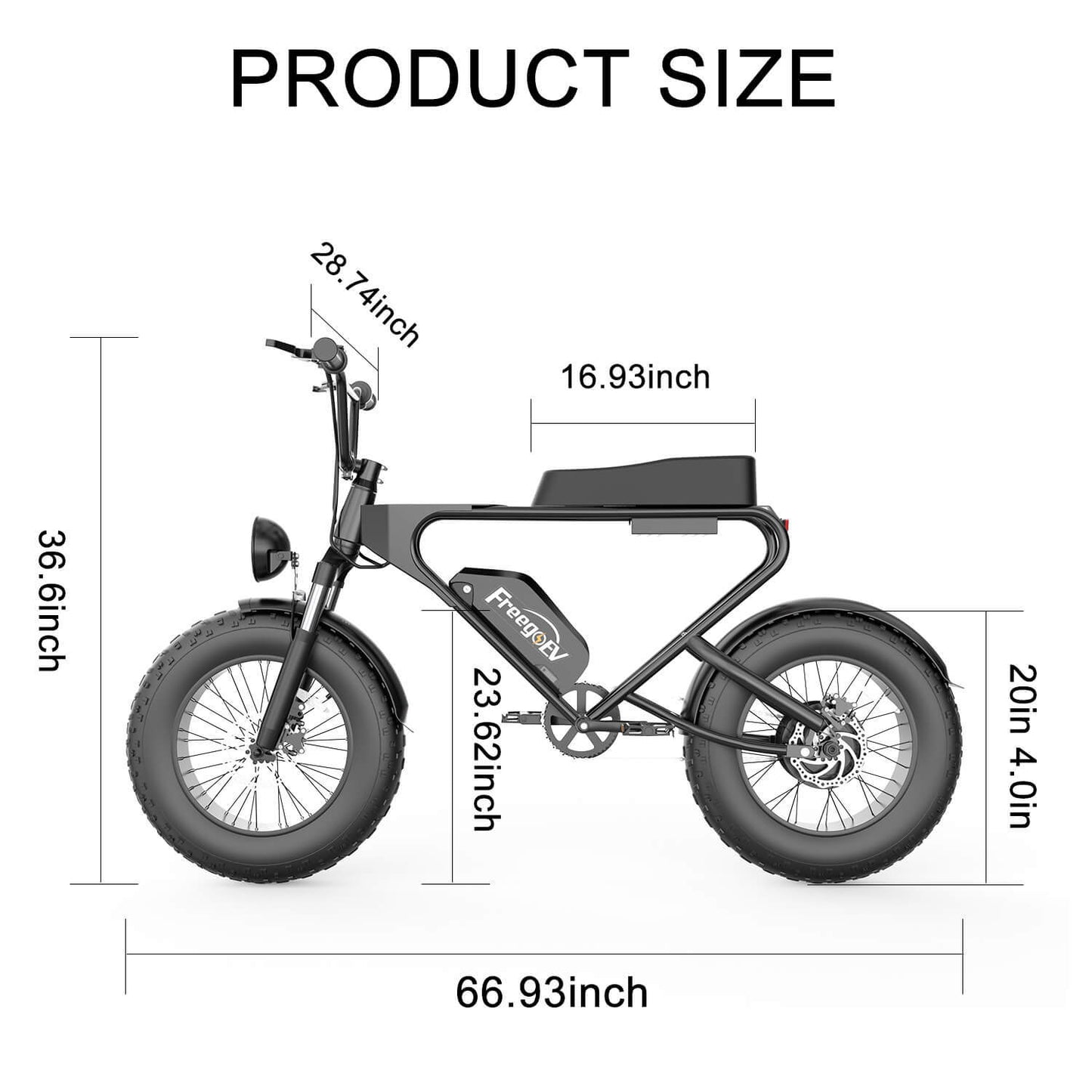EMB003 Off Road Electric Bike 20'' Fat Tire